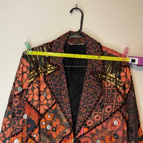 Soft Surroundings Berber Jacket Coin Blazer Womens Multicolor - Picture 10 of 13